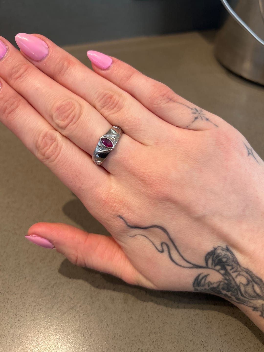 Customer photo review of BIRTHSTONE RING (JULY)