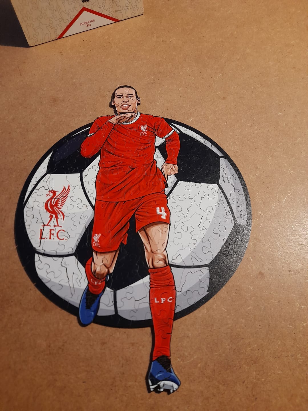 Customer photo review of Virgil van Dijk - Wooden Puzzle