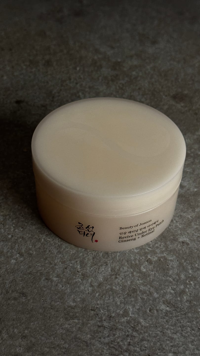 Customer photo review of Hidrogela patči ar retinālu Beauty of Joseon Revive Under Eye Patch Ginseng + Retinal
