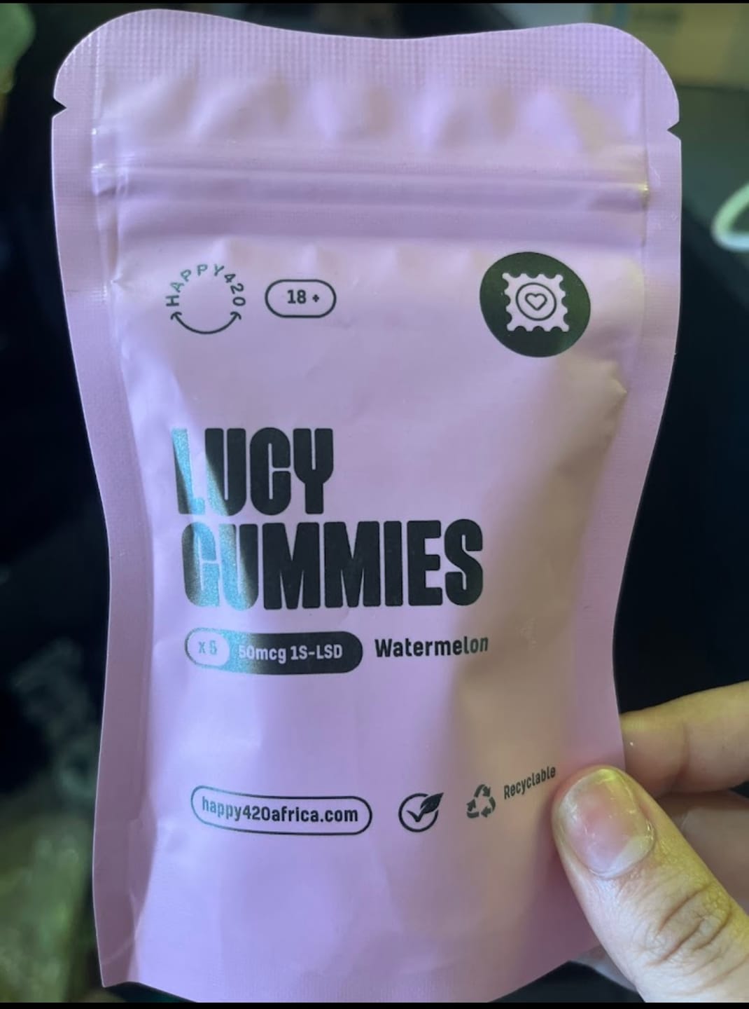 Customer photo review of Lucy Gummies - Watermelon