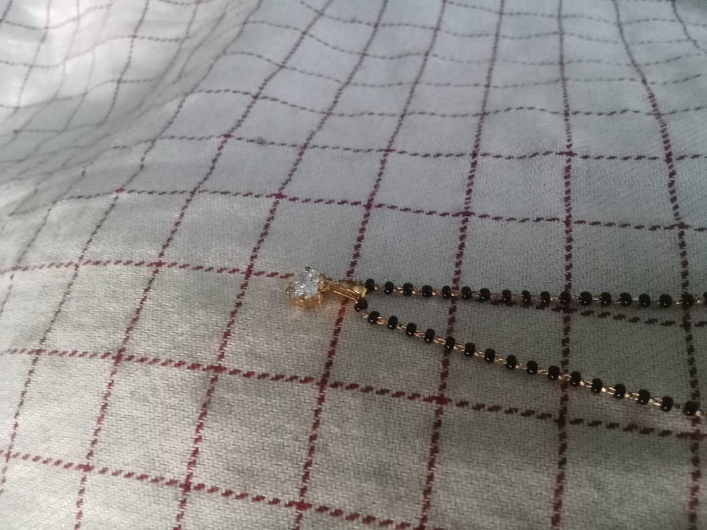 Customer photo review of Serenity Mangalsutra