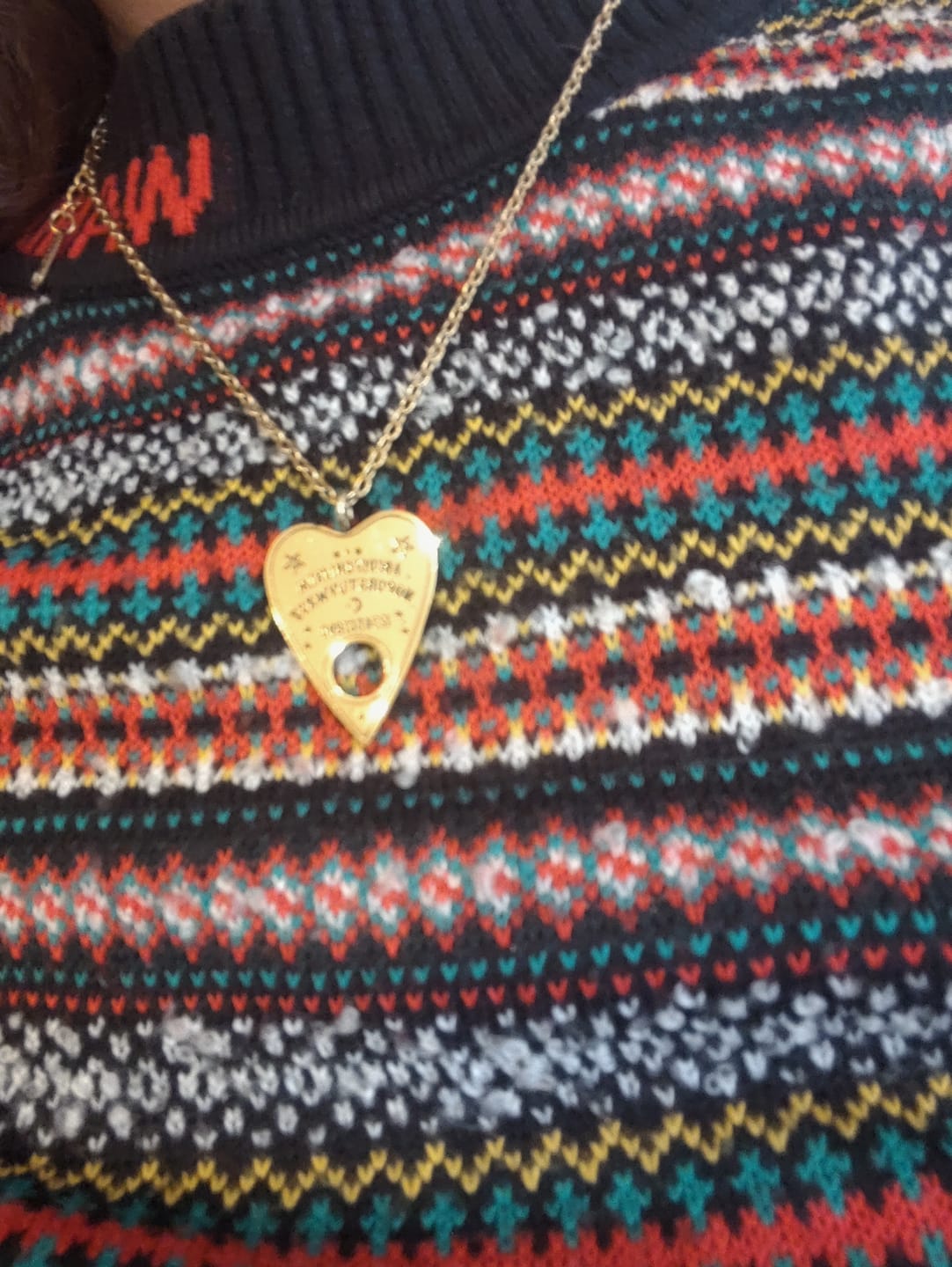 Customer photo review of Ouija-Planchette Halskette