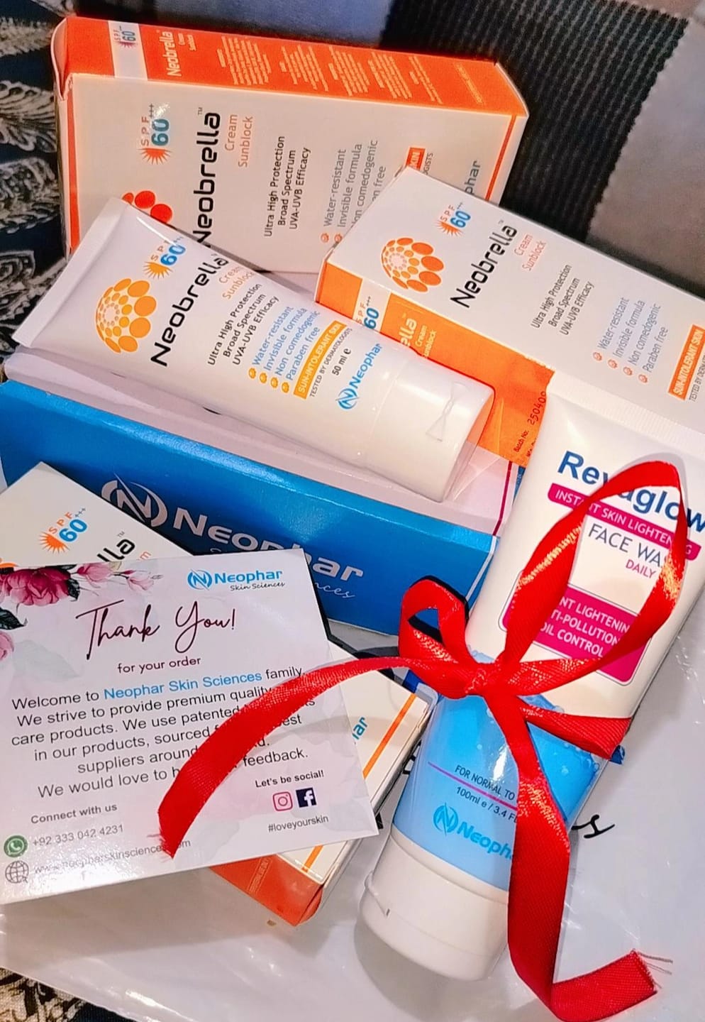 Customer photo review of Neobrella Sunblock Cream SPF60 PA+++