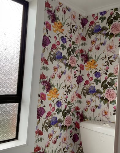 Customer photo review of Floral WOW Wallpaper