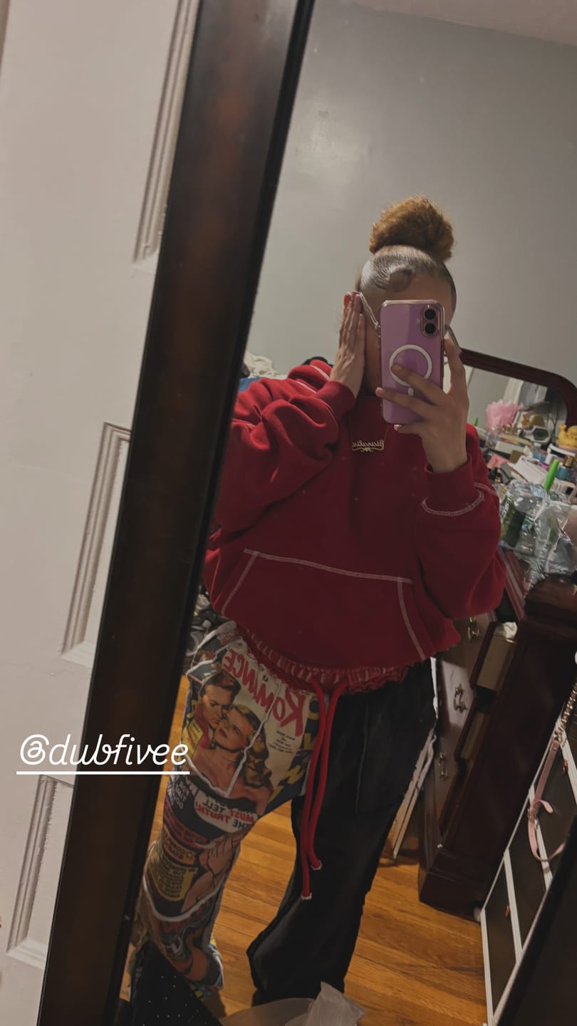 Customer photo review of BLACK WIDOW SWEATS