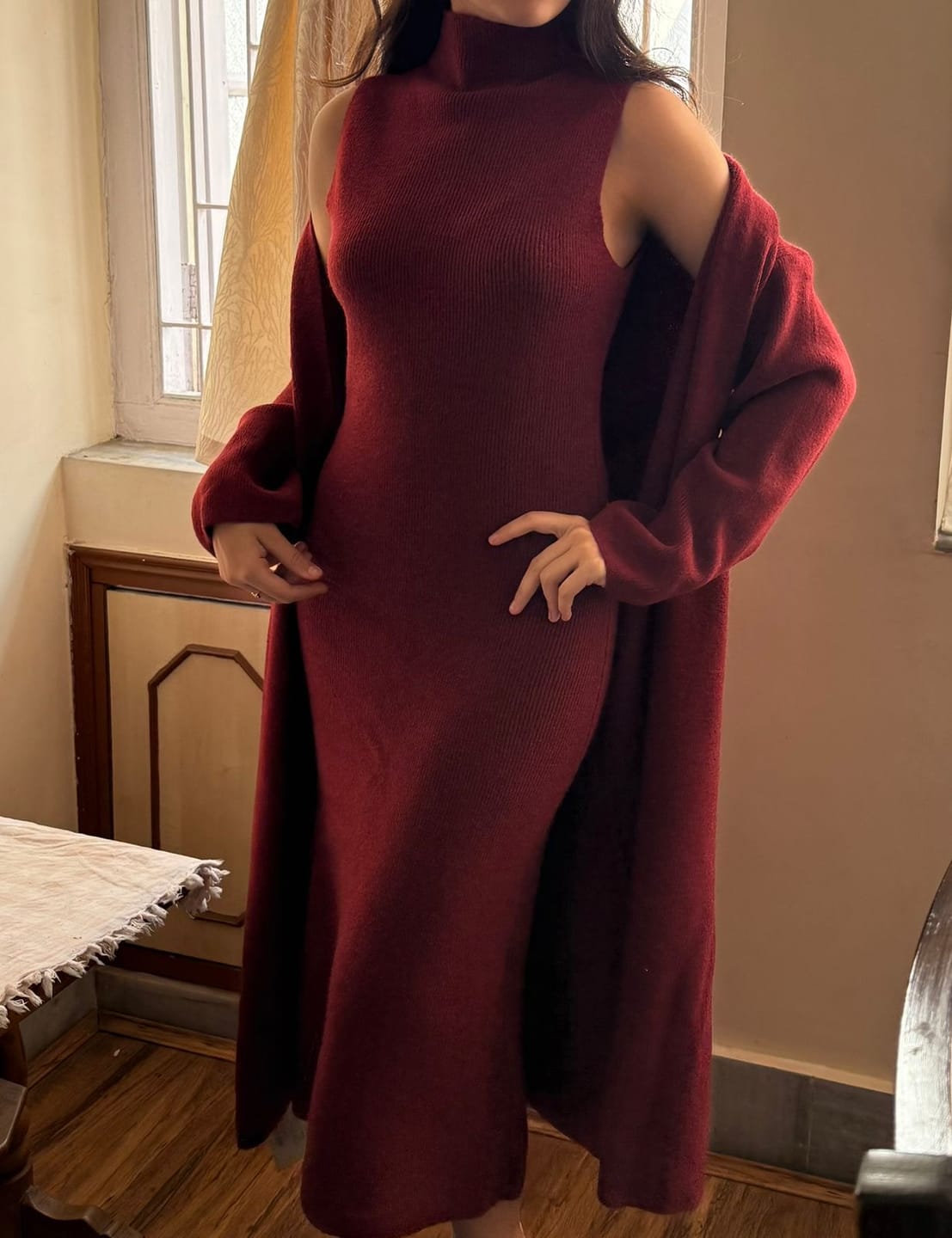 Customer photo review of Delmi Winter Dress With Cape