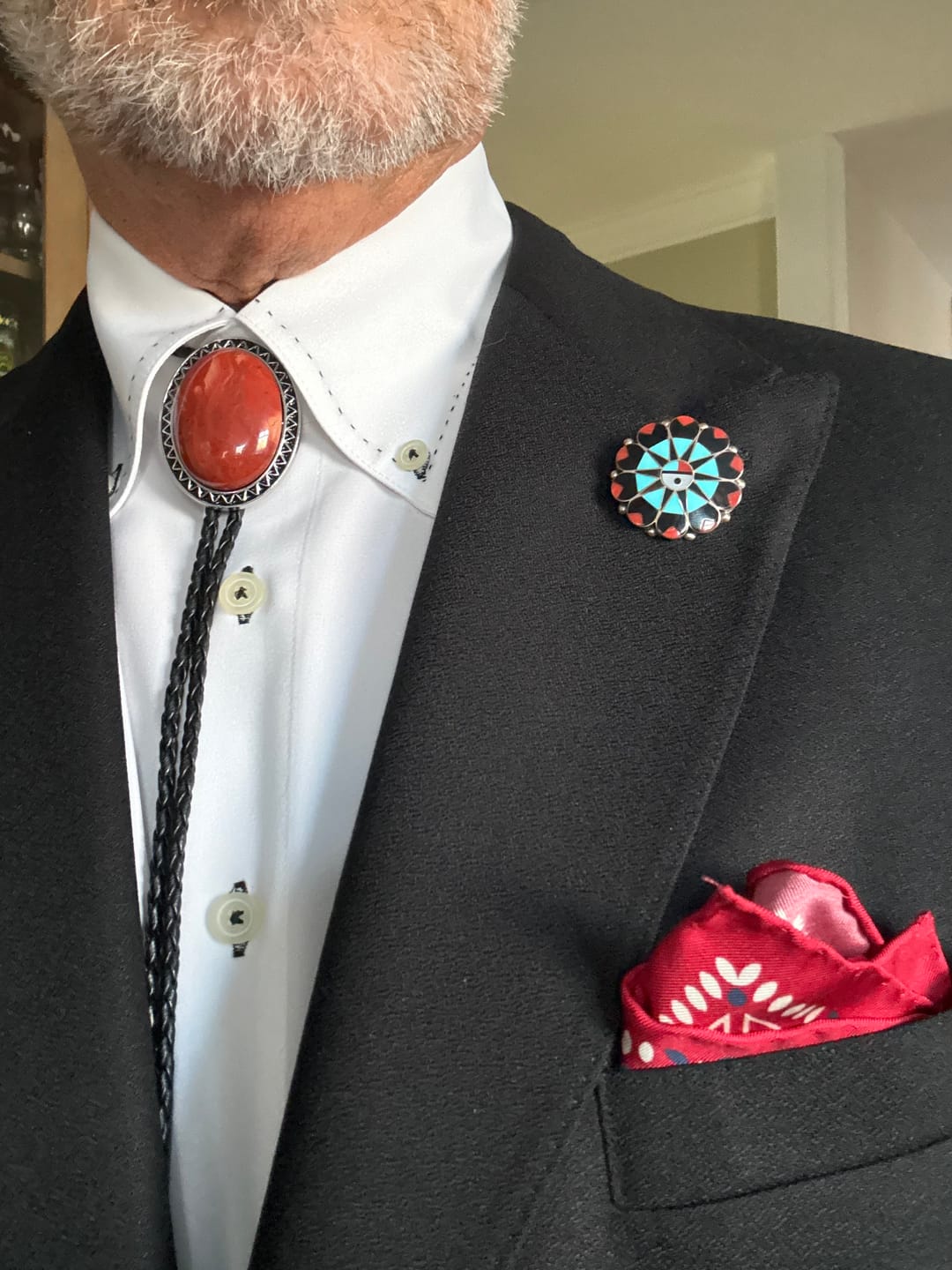 Customer photo review of The Sedona Stone - Bolo Tie and Gift Box