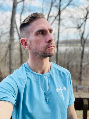 Customer photo review of Original Fitted Performance Tee