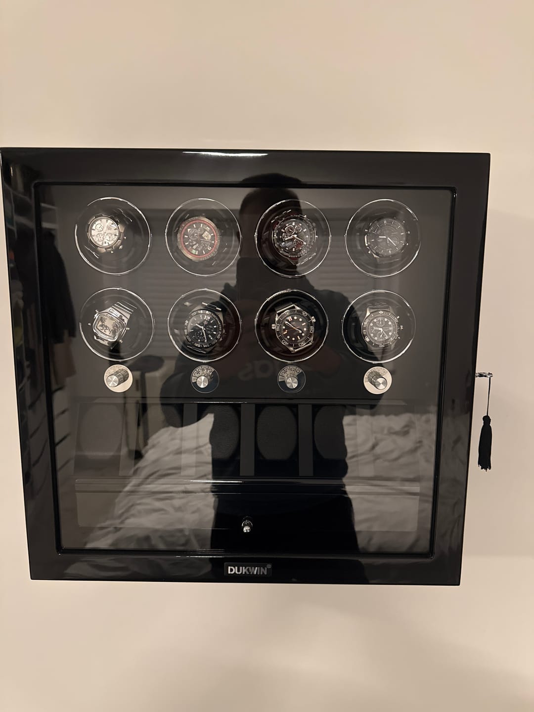 Customer photo review of Smart Luxury Watch Winder with Storage Organizer Case