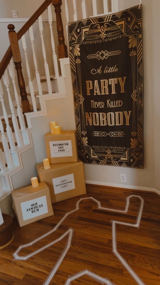 Customer photo review of 1920s Murder Mystery Game Kit
