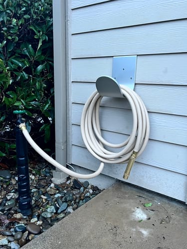 Customer photo review of Aluminum Hose Hanger