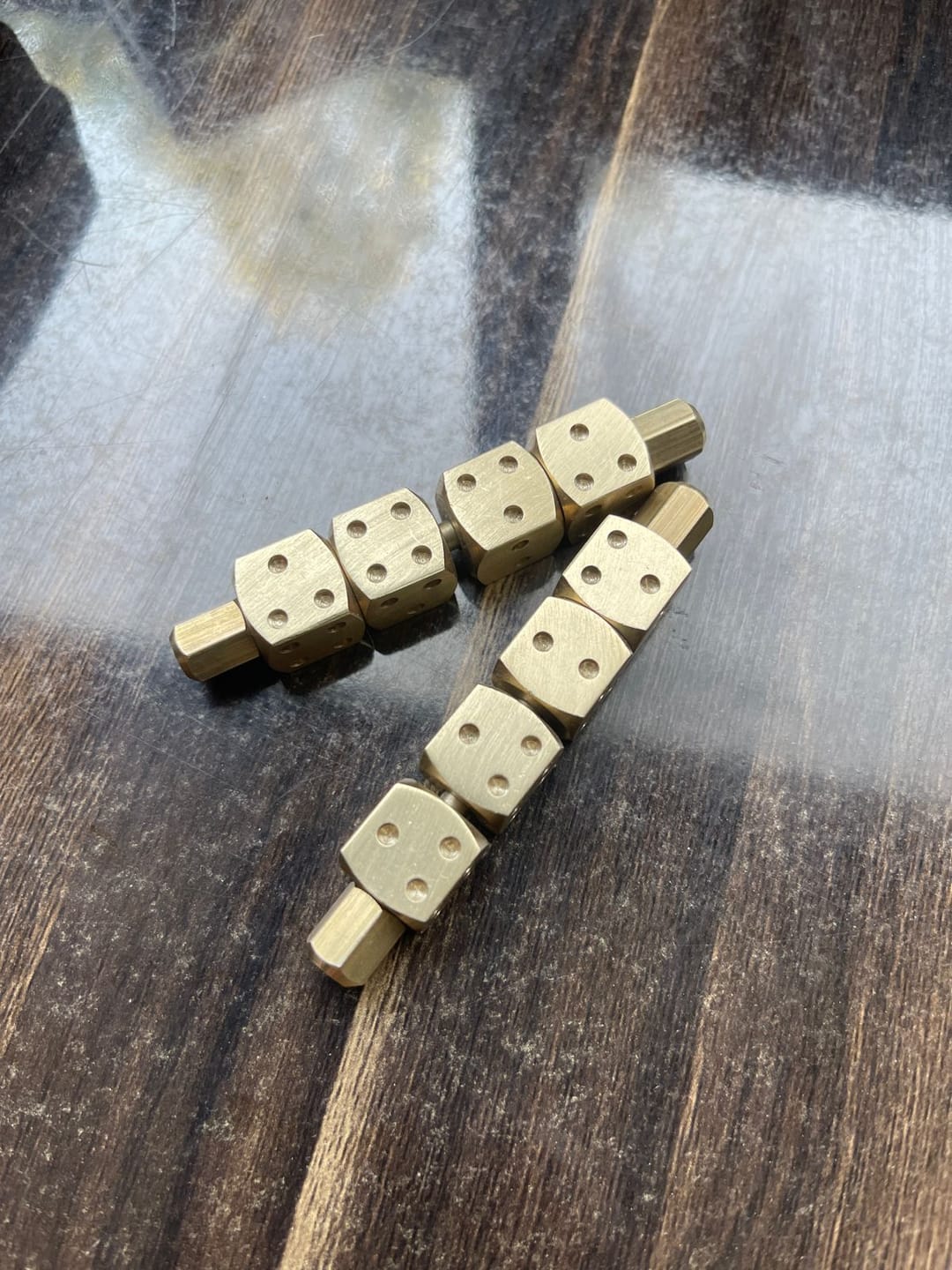 Customer photo review of Brass Ramal Pass Dice for Divination — Professional Vastu Remedy, Astrology & Spiritual Consulting Set By Vastu Mandir