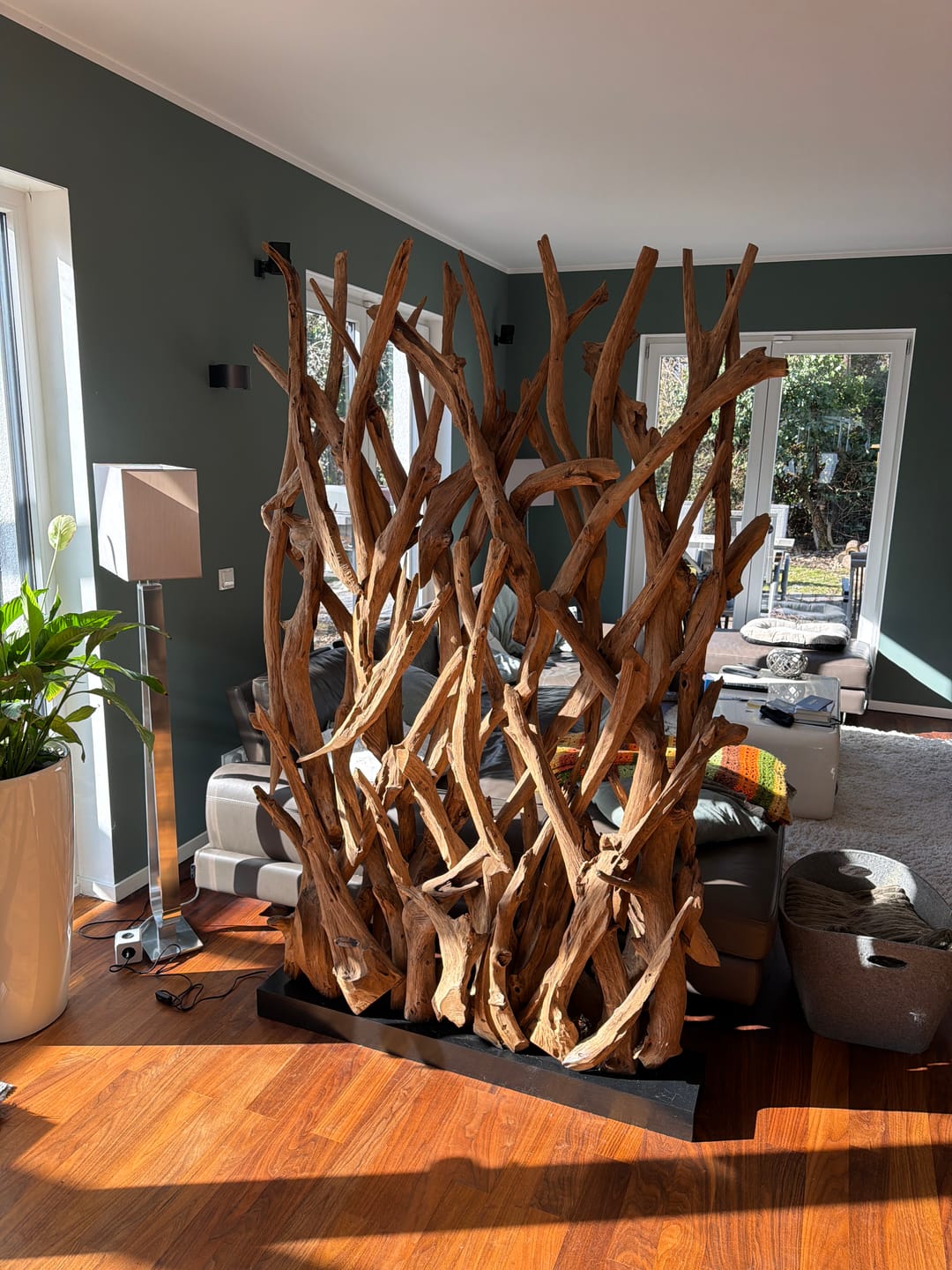 Customer photo review of Design Raumteiler BLUMA mit Beleuchtung im Sockel
