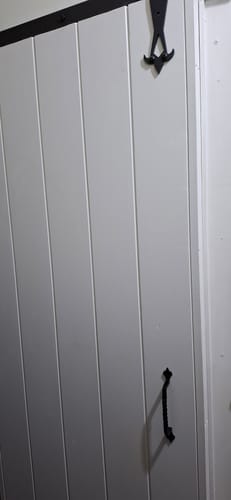 Customer photo review of Rustic Black Twisted Wrought Iron/Steel Door handle 187mm long