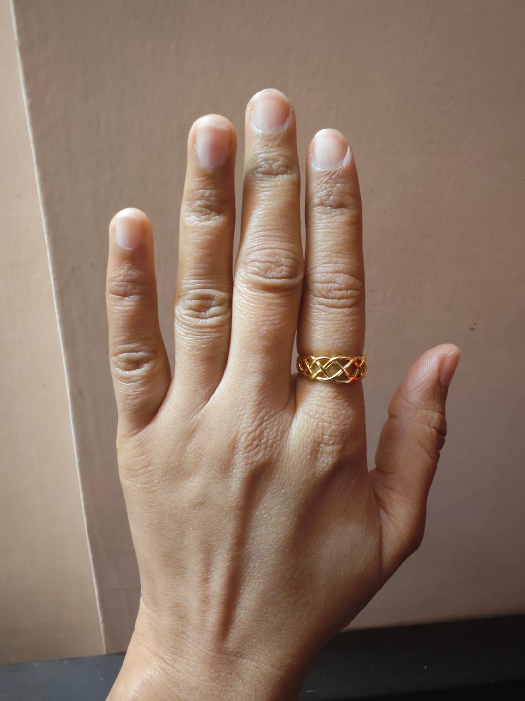 Customer photo review of Interlocking Gold Ring