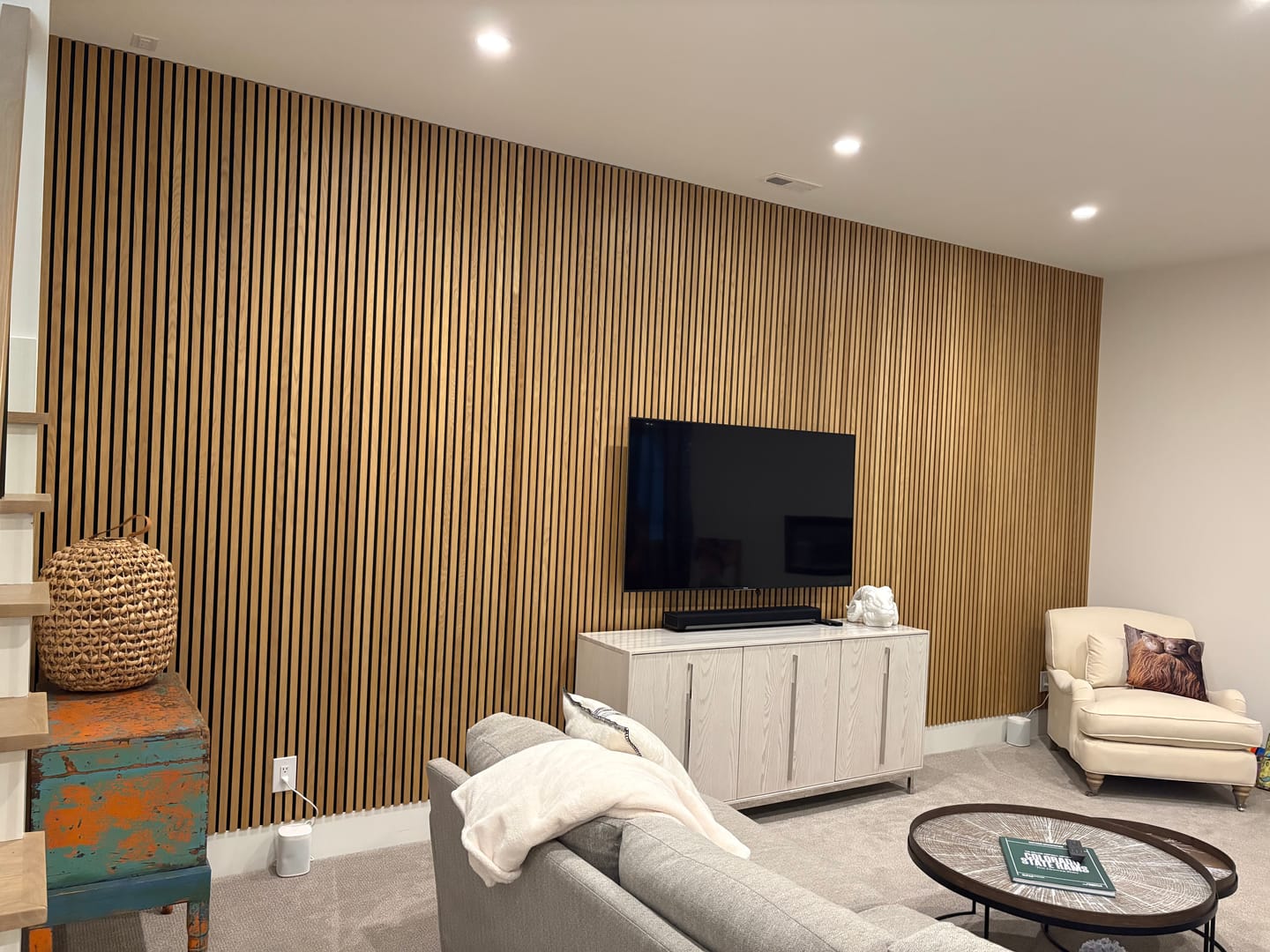 Customer photo review of Natural Oak Acoustic Slat Panels 94.5" or 118"