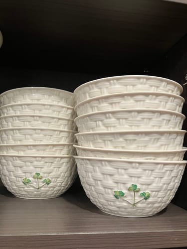 Customer photo review of Belleek Classic Shamrock Bowl