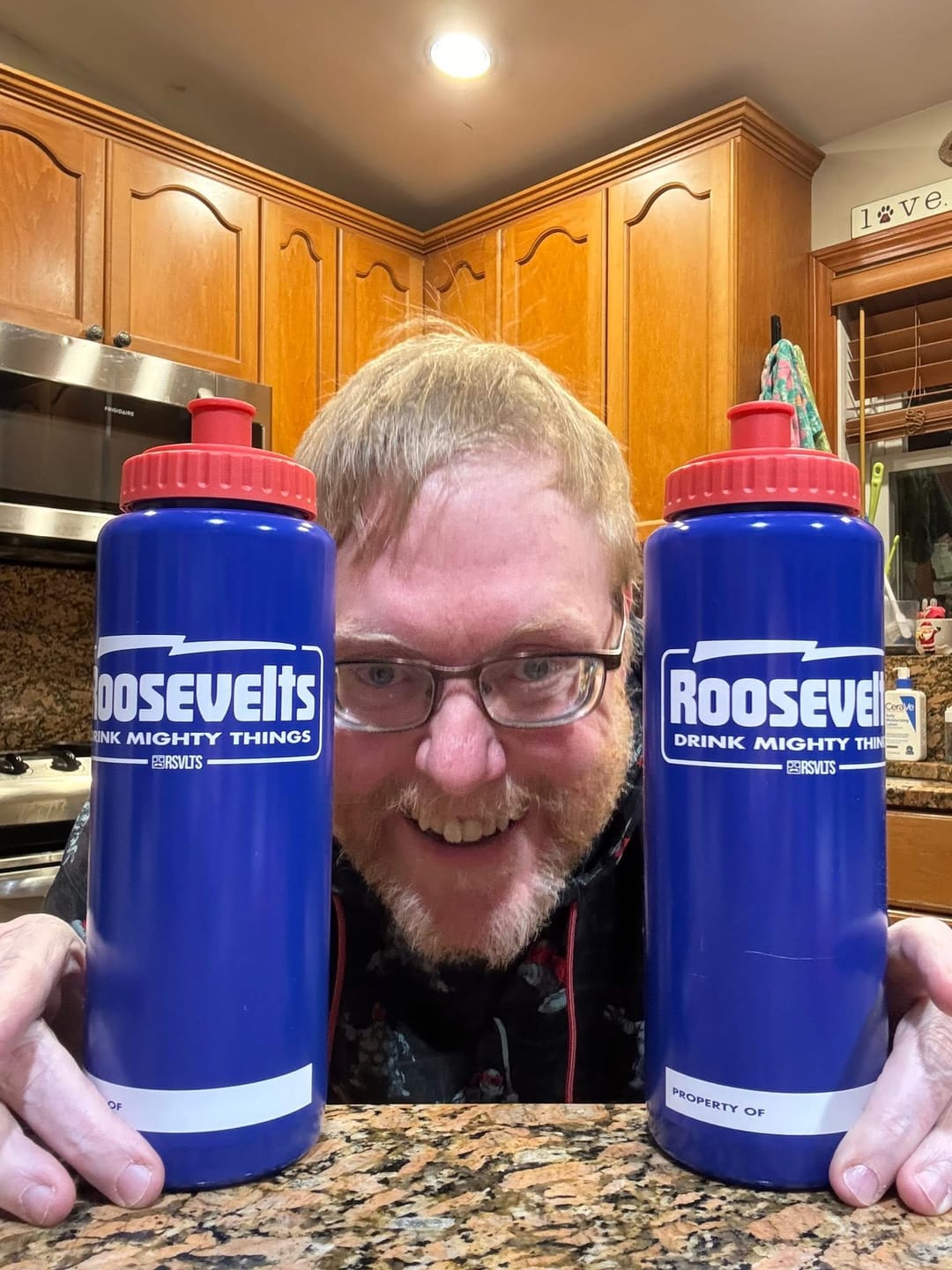 Customer photo review of Drink Mighty Things – Squeeze Bottle