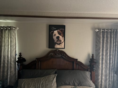 Customer photo review of Pet Art Canvas Wrap