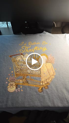 Customer video review of DTF Transfers Upload Your Gang Sheet