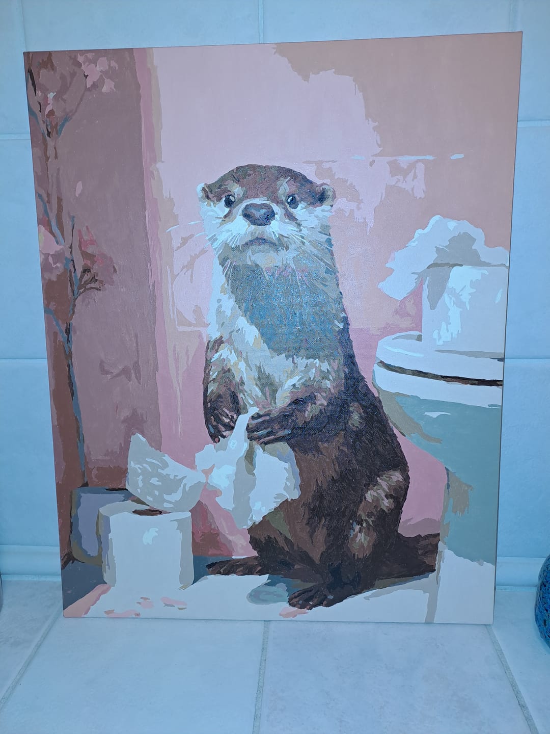 Customer photo review of Otter op het toilet