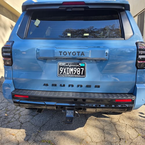 Customer photo review of 2011-2022 CALIFORNIA LICENSE PLATE DMV.CA.GOV - BLACK WITH WHITE TEXT 6"x12" (156.5mm x 305mm)