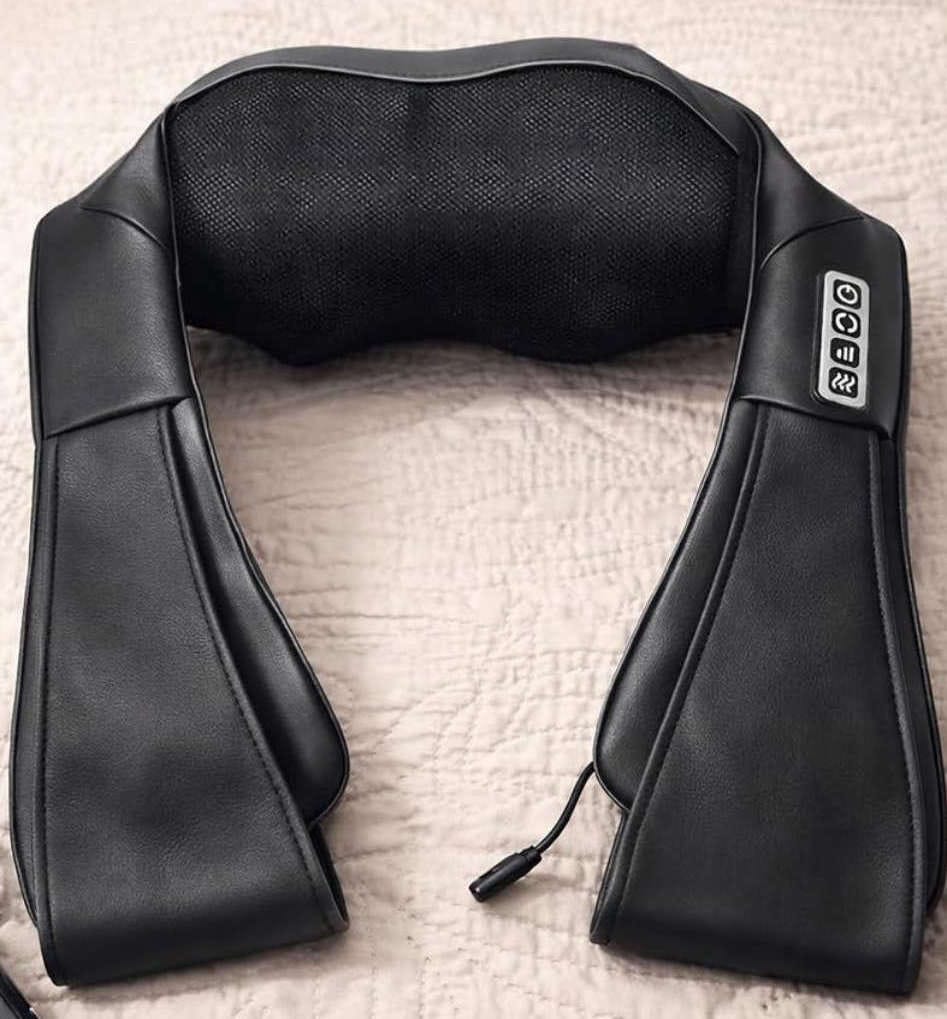 Customer photo review of Back and Neck Massager with Heat | Deep Tissue