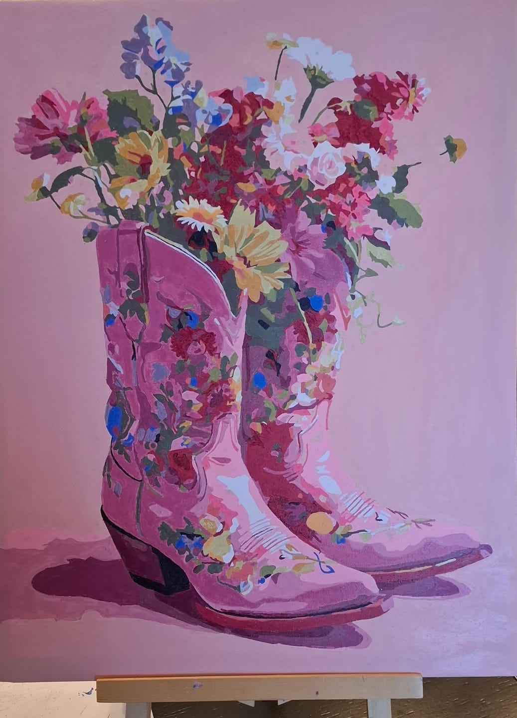 Customer photo review of Cowboylaarzen met bloemen