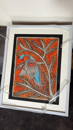 Customer photo review of Peacock Beauty in Indian Madhubani Art