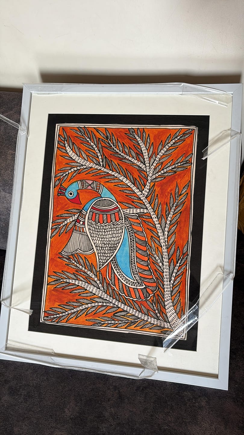 Customer photo review of Peacock Beauty in Indian Madhubani Art