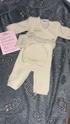 Customer photo review of Ensemble en maille