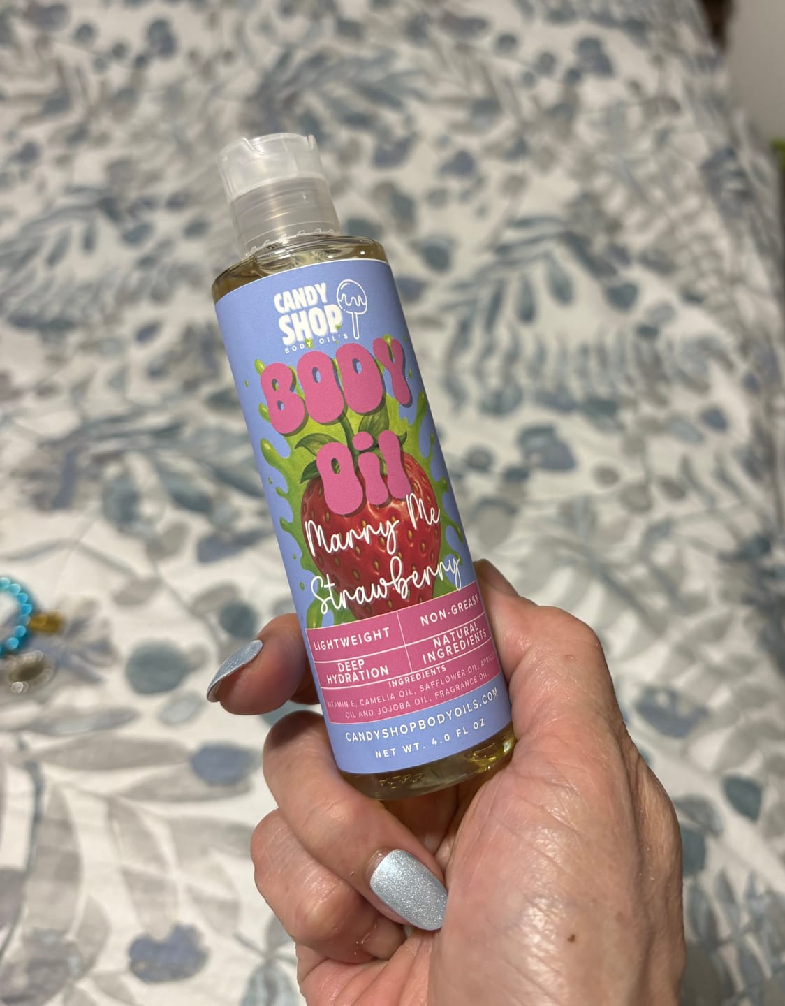 Customer photo review of Marry Me Strawberry Body Oil