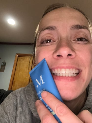 Customer photo review of 10% Nano-Hydroxyapatite Toothpaste