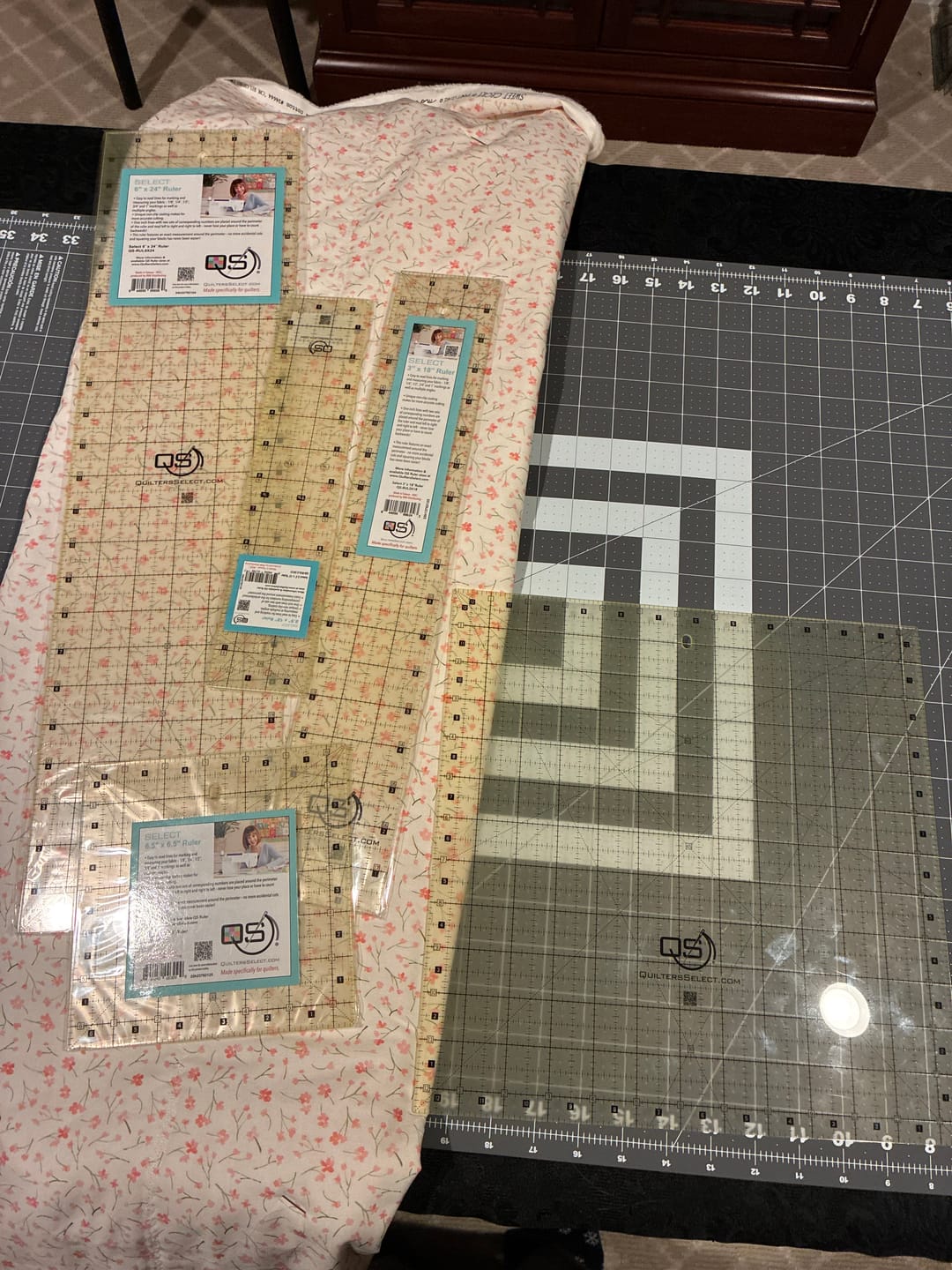 Customer photo review of Quilters Select Non-Slip Rulers - Small