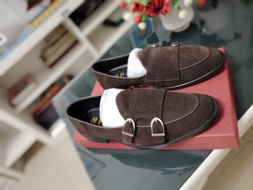 Customer photo review of Bellmonk Loafer - Tobacco Brown Suede