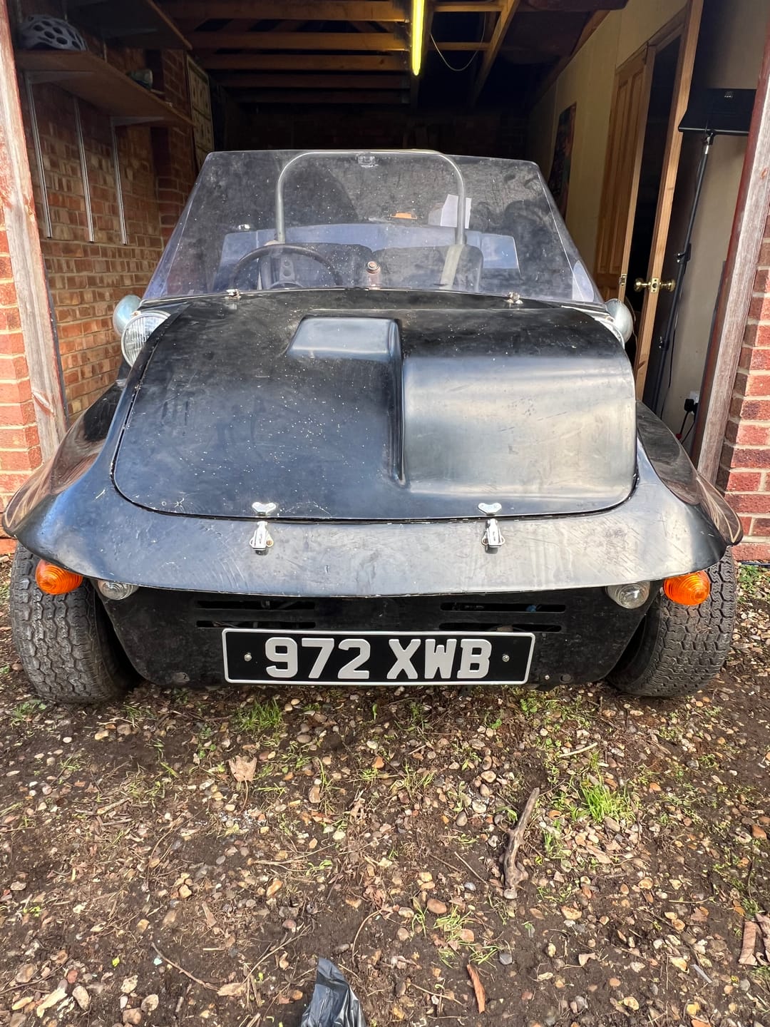 Customer photo review of Classic Oblong Metal Pressed Number Plate - 520mm x 111mm