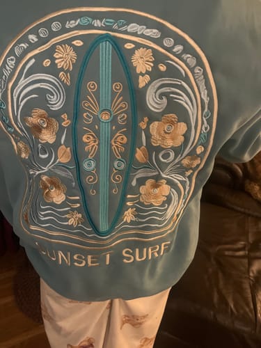 Customer photo review of Coastal Bloom Hoodie
