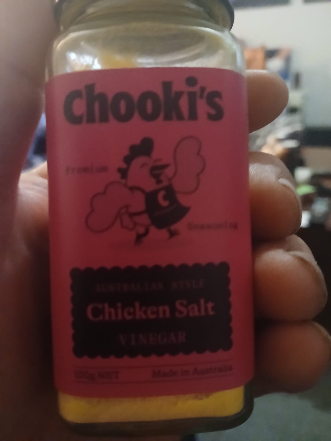 Customer photo review of Chooki's Vinegar Chicken Salt 100g