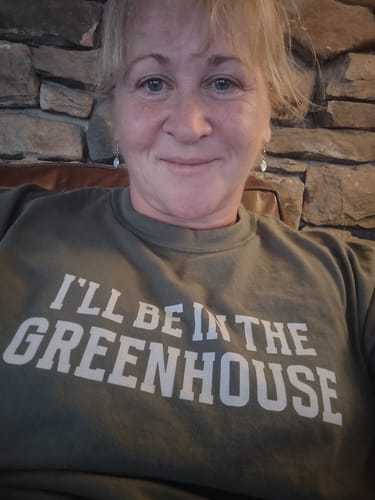 Customer photo review of In The Greenhouse T-Shirt