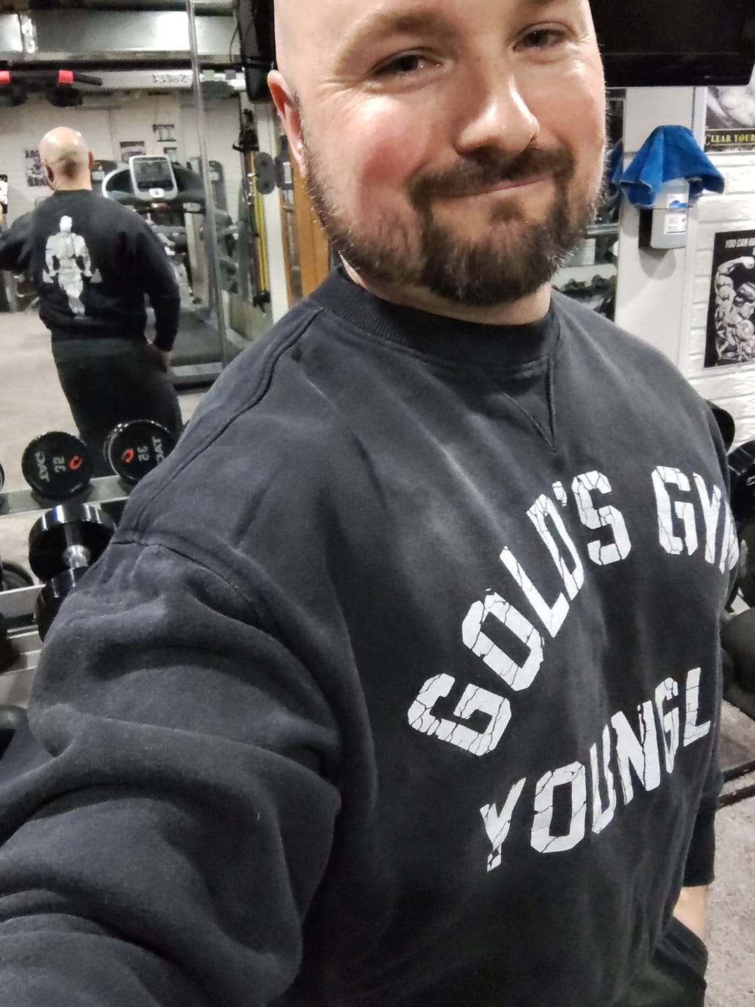 Customer photo review of 5166 - Gold's Iron Legacy Vintage Crewnecks