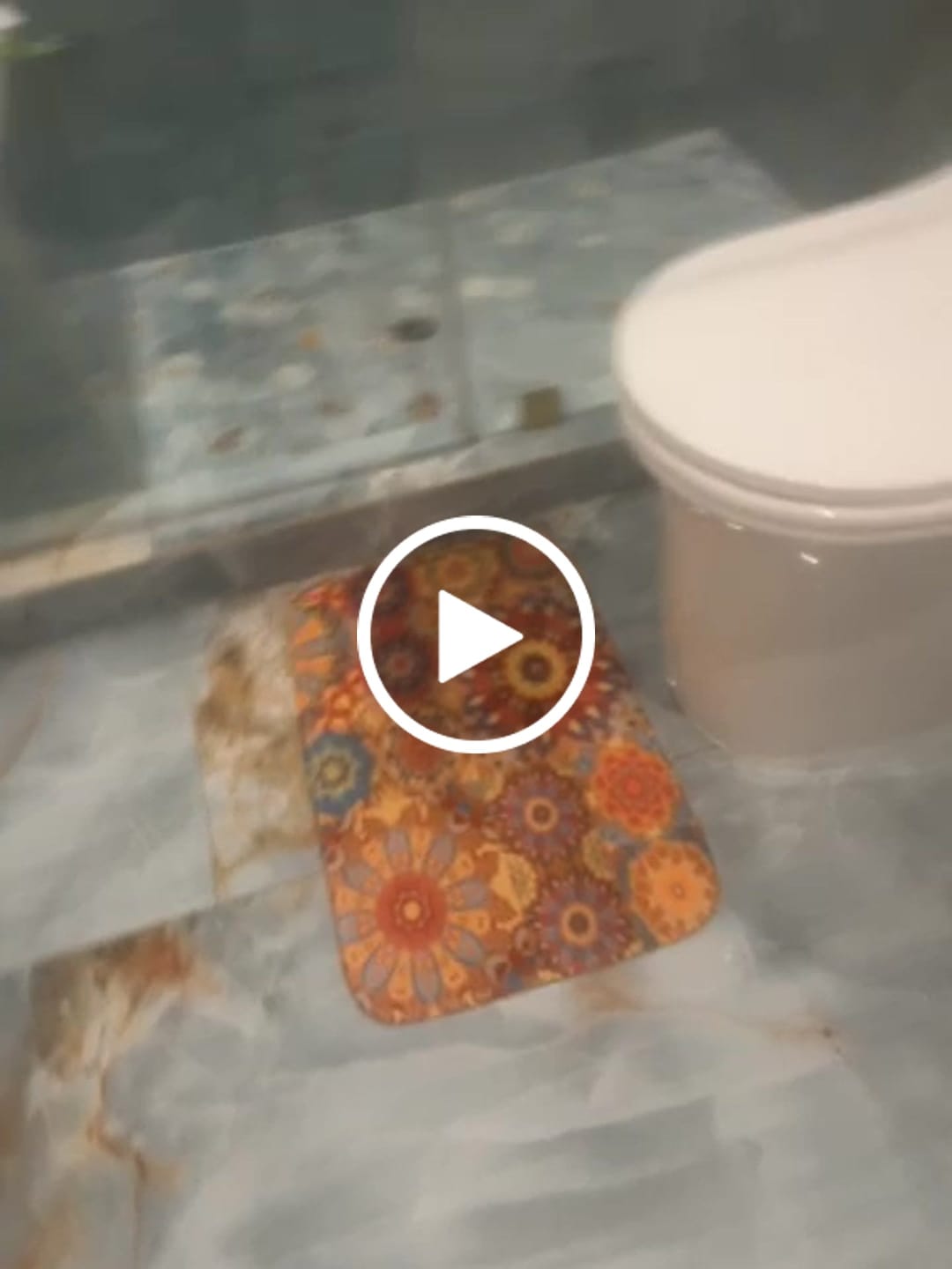 Customer video review of Bohemian Gyspy Patchwork Floral Mandala Boho Chic Bath Mat MANDALA