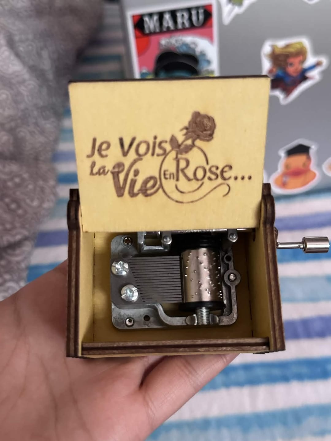 Customer photo review of Hand Crank Music Box