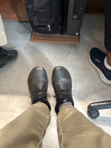 Customer photo review of URBN Leder Exekutive - Grained Black (Vibram Sole)