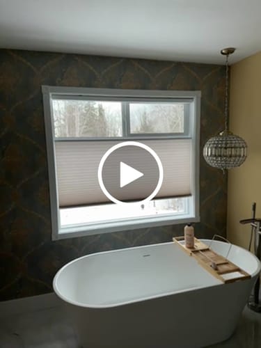 Customer video review of SmartWings Motorized Light Filtering Levitate Cellular Shades Nowa