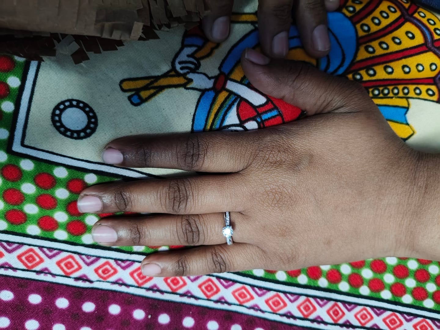 Customer photo review of Silver Zircon Layered Ring