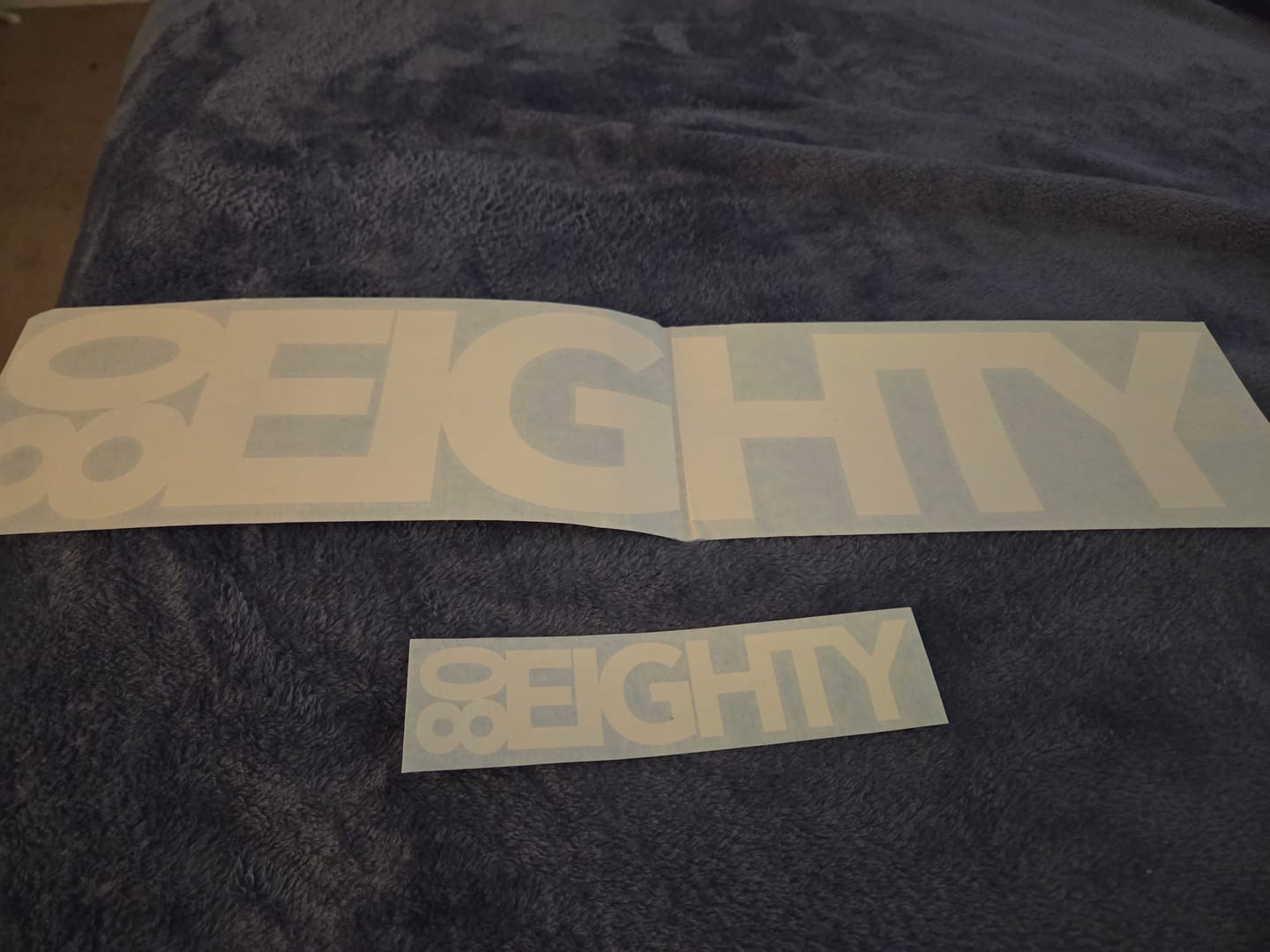 Customer photo review of 80Eighty® White Decal