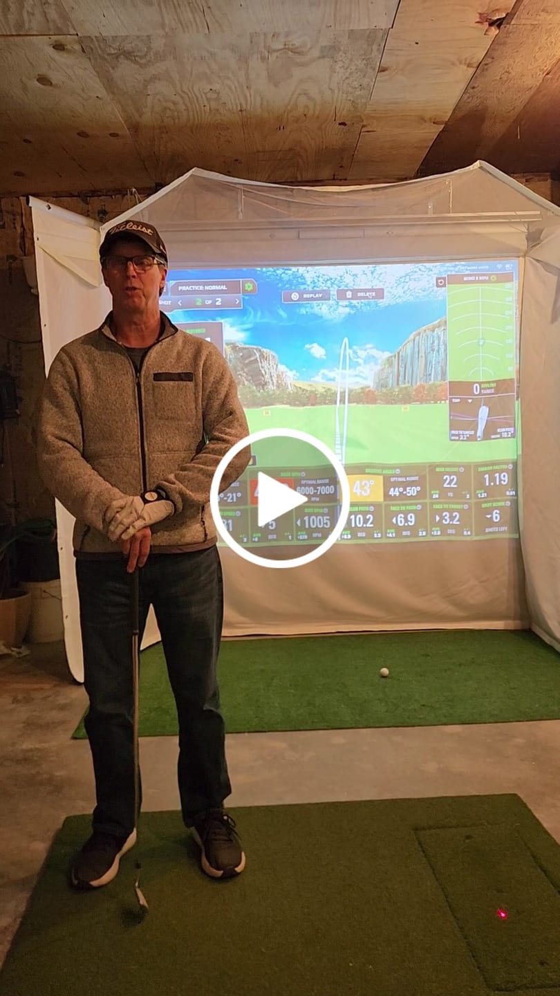 Customer video review of HomeCourse Pro 180 Retractable Golf Simulator Screen