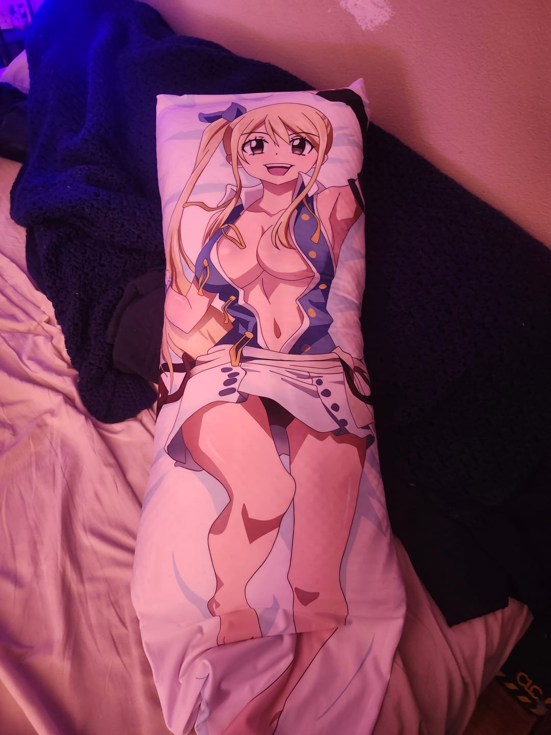 Customer photo review of Lucy Body Pillow  Lucy Heartfilia Sexy