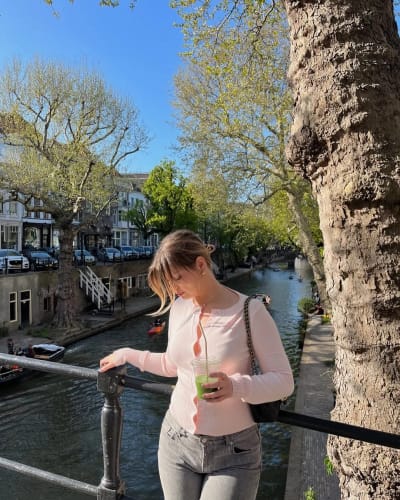 Customer photo review of Amy Button Front Cardigan Top