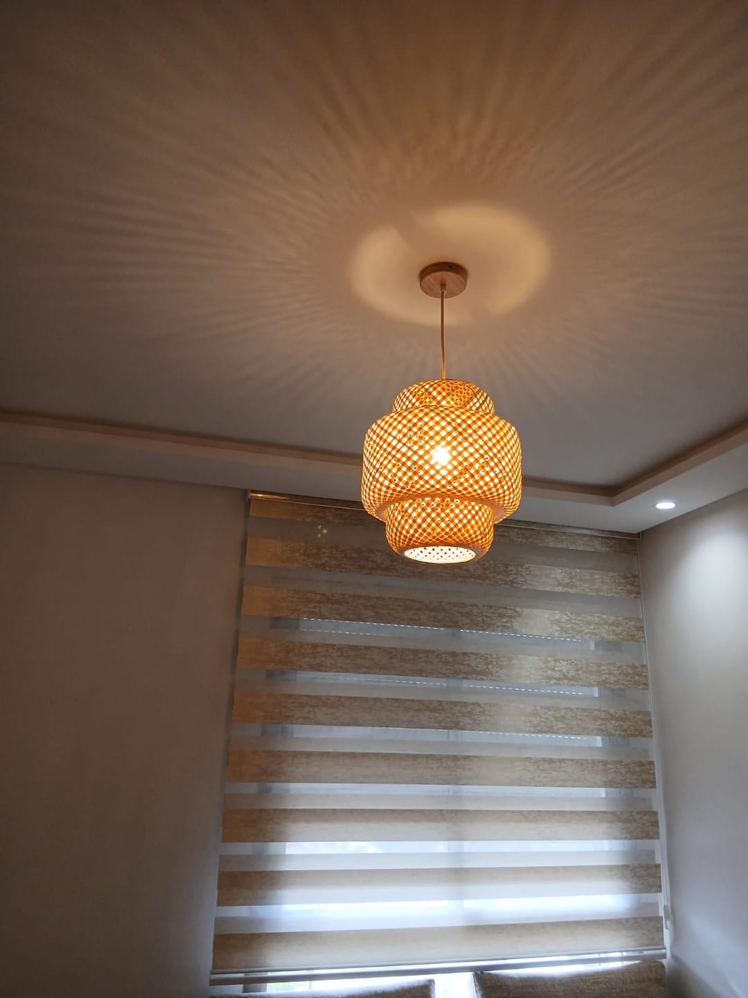 Customer photo review of Suspension ZENYA en Bambou